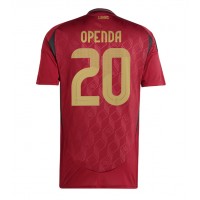 Maglia Calcio Belgio Lois Openda #20 Prima Divisa Europei 2024 Manica Corta